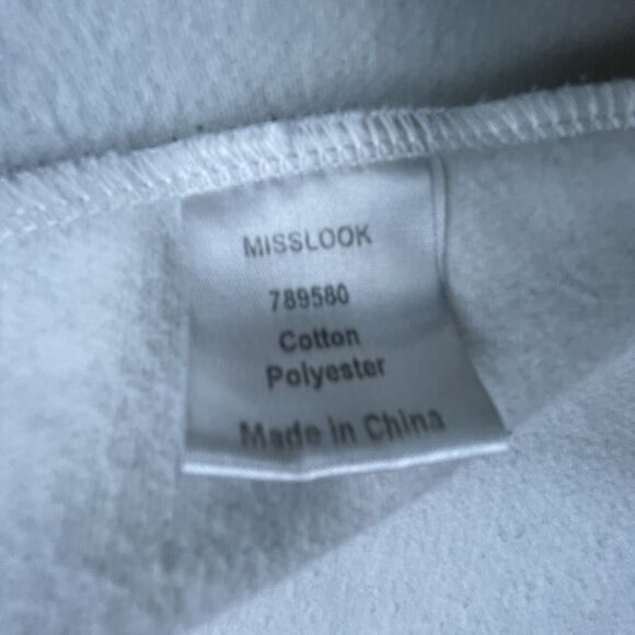 Misslook Cardigan Womens M/Large Black Autumn Leaves Open Fleece Cottage Grandma - Picture 6 of 6